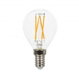 Filament Bec LED - 4W E14 P45 Alb Cald