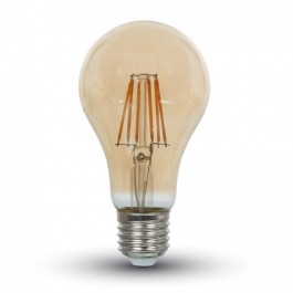 Filament LED Lumânare - 8W E27 A67 Alb Cald