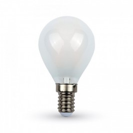 Filament Bec LED mătuit - 4W E14 P45 Alb Cald