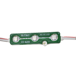 LED Modulul 3SMD Chips SMD 5050 IP67, Verde