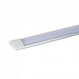 40W Aluminum Grill Corp iluminat cu tub LED - Alb Rece, 120 cm
