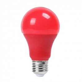 Bec LED - 9W E27 A60 Termoplastic Roșu