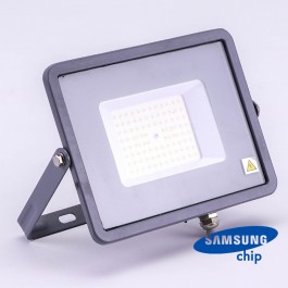 50W LED Floodlight SMD SAMSUNG Chip Slim Grey Body 4000K 120LM/W