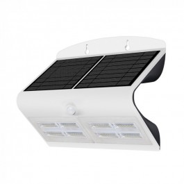 6.8W LED Lampa solara de perete Alb Natural Corp Alb+Negru