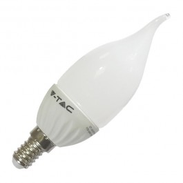 Bec LED - 4W E14 Lumânare Alb Cald