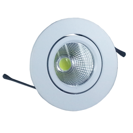 3W Spot LED Rotund - Alb Corp, Alb Rece