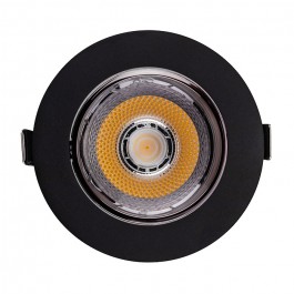 LED Downlight SAMSUNG Chip 10W COB Reflector Black 3000K