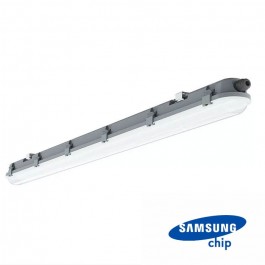 LED Waterproof Fitting M-SERIES 600mm 18W 6400K Milky Cover 120LM/W