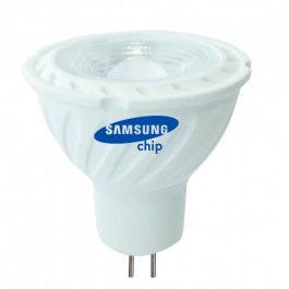 LED Spotlight SAMSUNG CHIP - GU5.3 6.5W MR16 Ripple Plastic Lens Cover 110` 4000K