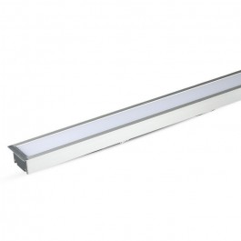 LED Linear Light SAMSUNG Chip 40W Recessed Silver Body 4000K 1211x70x35mm
