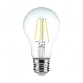 LED Bulb - 4W Filament E27 A60 Clear Cover 6500K