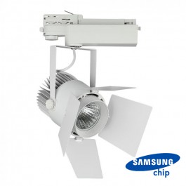 33W LED Tracklight SAMSUNG Chip White Body 3000K