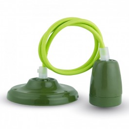 Porzellan-Lampen-Anhänger Grün