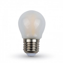 LED-Gluhfaden Lampe Frosted 4W E27 G45 Kaltweiss
