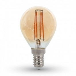 LED-Gluhfaden Lampe Amber 4W E14 P45 Warmweiss
