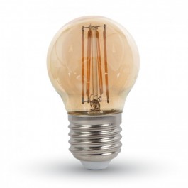 LED-Gluhfaden Lampe Amber 4W E27 G45 Warmweiss