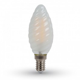 LED-Glühfaden Twist Kerzenlampe - 4W E14 Frost, Kaltweiss