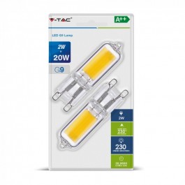 LED Spot Lampe - 2W G9 Plastik Warmweiss 2Stück/Paket