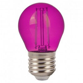 LED Lampe - 2W Gluhfaden E27 G45 Rosa 