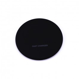 Wireless Charger 5A Fast Charging Round Black 