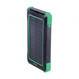 10000mAh Solar Wireless Charger Power Bank White