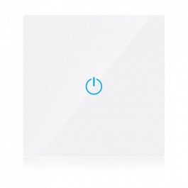 WIFI Touch 1 Way Switch Amazon Alexa & Google Home Compatible White