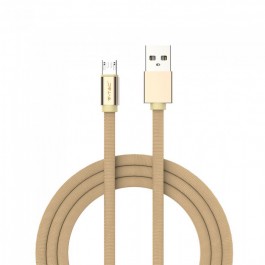 1m. Micro USB Cable Gold - Ruby Series