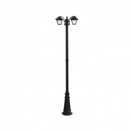 Pole Lamp 2 x E27 2280mm IP44 Black 