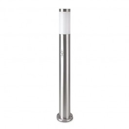 E27 Bollard Lamp 80cm PIR Sensor Stainless Steel Body Satin Nickel IP44