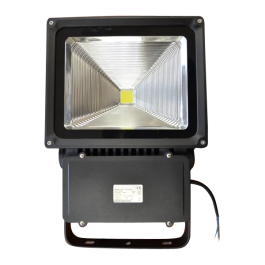 100W LED Fluter Classic Reflector - Warmweiss, Schwarz Korper