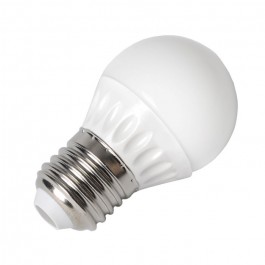 LED Lampe - 4W E27 P45 Weiss