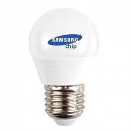 Ampoule LED - SAMSUNG Chip 5.5W E27 G45 Plastique Blanc