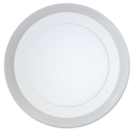 6W+2W  Panneau LED Surface - Rond, Blanc chaud  