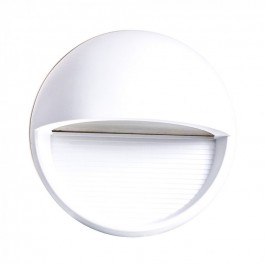 3W Foco empotrable LED Luz de la escalera - Cuerpo Blanco, Rotondo, Blanco Calido
